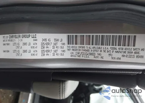 2014 Jeep Cherokee Latitude из США, поврежденный, VIN 1C4PJMCS1EW190833